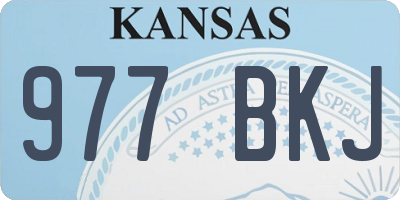 KS license plate 977BKJ
