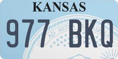 KS license plate 977BKQ