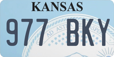 KS license plate 977BKY