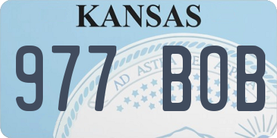 KS license plate 977BOB