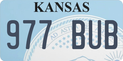 KS license plate 977BUB