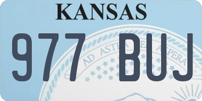 KS license plate 977BUJ