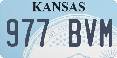 KS license plate 977BVM