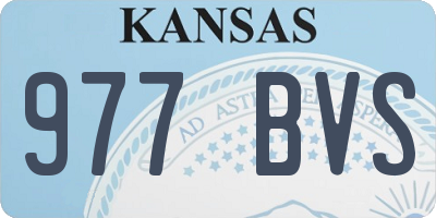 KS license plate 977BVS