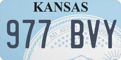 KS license plate 977BVY