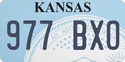 KS license plate 977BXO