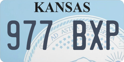 KS license plate 977BXP