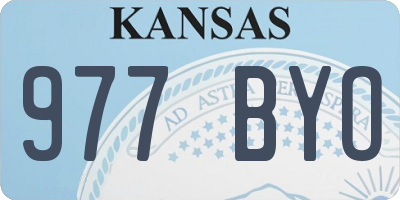 KS license plate 977BYO