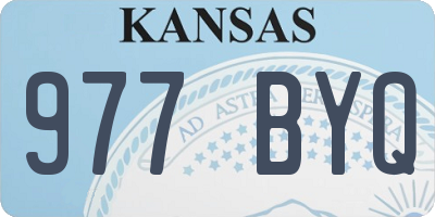 KS license plate 977BYQ