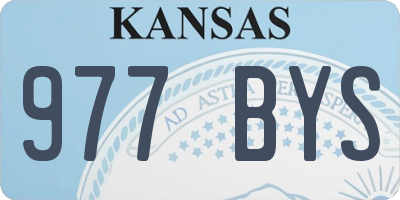KS license plate 977BYS