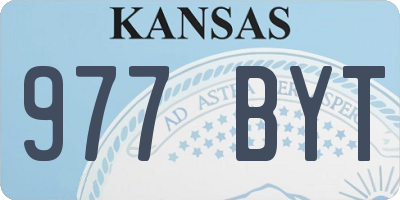 KS license plate 977BYT