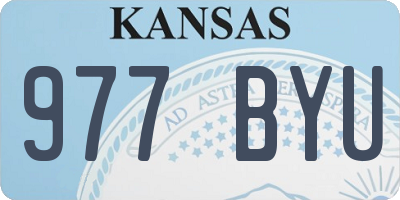 KS license plate 977BYU