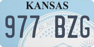 KS license plate 977BZG