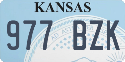 KS license plate 977BZK