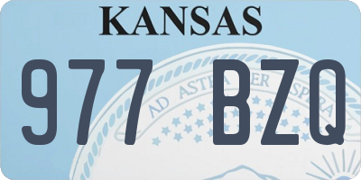 KS license plate 977BZQ