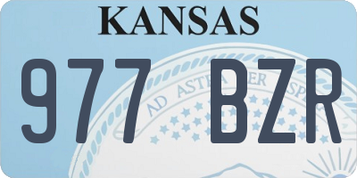KS license plate 977BZR