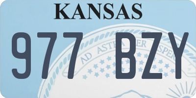 KS license plate 977BZY