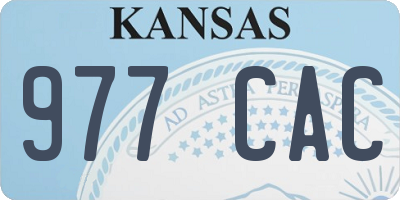 KS license plate 977CAC