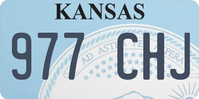 KS license plate 977CHJ