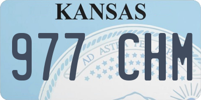 KS license plate 977CHM