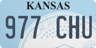 KS license plate 977CHU