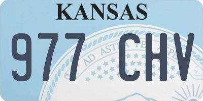 KS license plate 977CHV