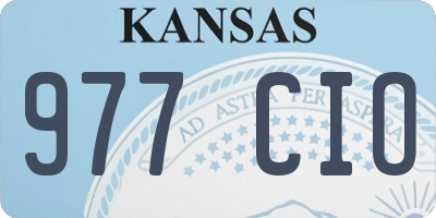 KS license plate 977CIO
