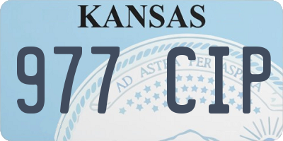 KS license plate 977CIP