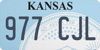 KS license plate 977CJL