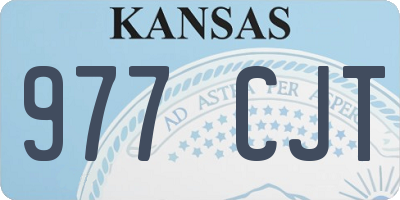 KS license plate 977CJT