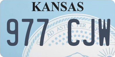 KS license plate 977CJW