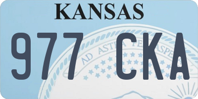KS license plate 977CKA