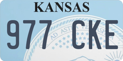 KS license plate 977CKE
