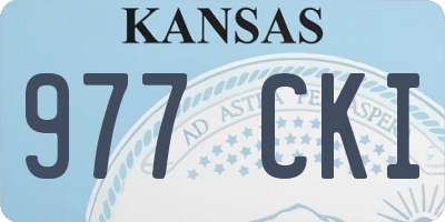 KS license plate 977CKI
