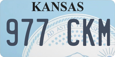 KS license plate 977CKM