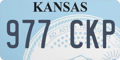 KS license plate 977CKP