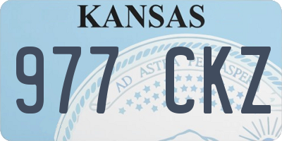 KS license plate 977CKZ