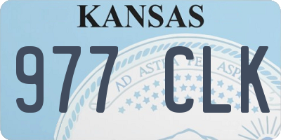 KS license plate 977CLK