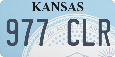KS license plate 977CLR