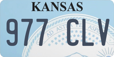 KS license plate 977CLV