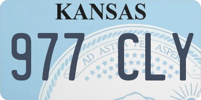 KS license plate 977CLY