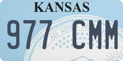 KS license plate 977CMM