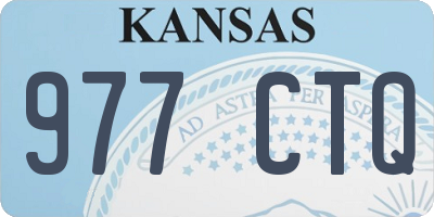 KS license plate 977CTQ