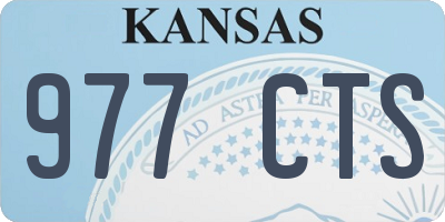 KS license plate 977CTS
