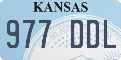 KS license plate 977DDL