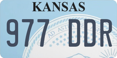 KS license plate 977DDR