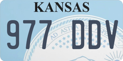 KS license plate 977DDV