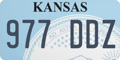 KS license plate 977DDZ