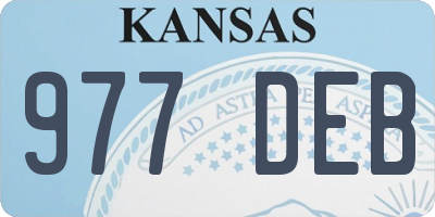 KS license plate 977DEB