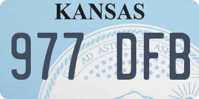 KS license plate 977DFB